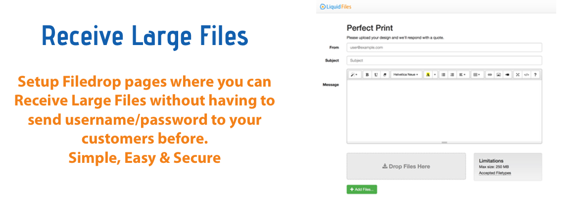 Receive Files Securely