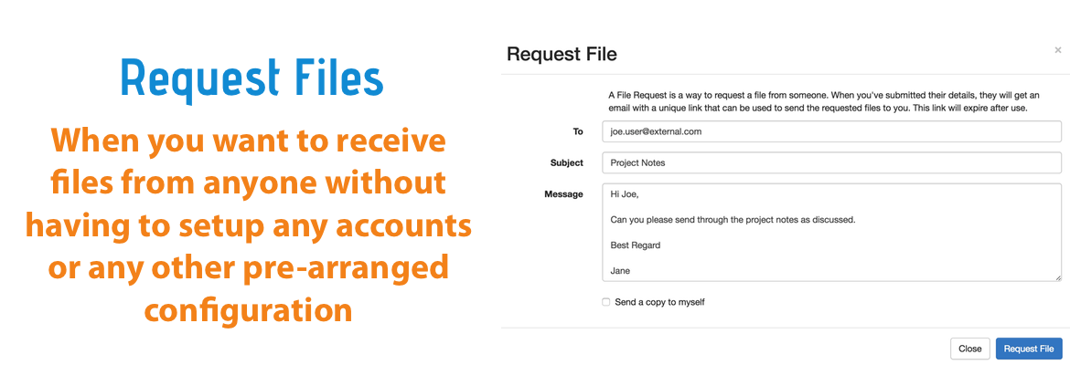 Request Files from anyone