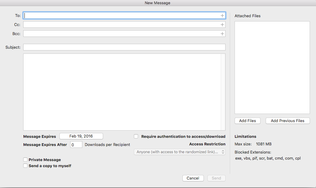 Mac Client Screenshot